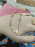 六福珠寶光影金葫蘆5G碎碎冰黃金手鏈AB鏈 計價(jià) 022694BA 7.17克(含工費946元) 曬單實(shí)拍圖