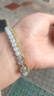 小米星橄欖石手鏈女s925銀輕奢小眾設計感手串東海水晶散珠子小方糖項鏈 珠徑約2mm-手圍約17cm 曬單實(shí)拍圖