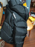 鴨鴨（YAYA）王一博同款320g充絨羽絨服男短款冬季新款加厚零下極寒面包服外套 青光黑色 L (建議130-150斤) 曬單實(shí)拍圖