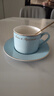 CLITON歐式咖啡杯拿鐵杯掛耳陶瓷辦公室杯碟套裝早餐牛奶杯一杯一碟一勺 曬單實(shí)拍圖