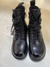 SUSTYLE奢侈高端品牌高檔真皮馬丁靴女2025新款秋冬季棉靴英倫風(fēng)短靴子 黑色加絨 37 曬單實(shí)拍圖