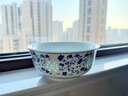 富玉青花瓷碗家用自由搭配新款景德鎮輕奢飯碗不燙手面碗精致高端碗 萬(wàn)壽蓮 8.5寸湯碗（拍5發(fā)6） 曬單實(shí)拍圖