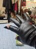 手套男士冬季戶(hù)外開(kāi)車(chē)騎行防寒保暖加絨加厚防水觸屏防滑皮手套 PU羅口長(cháng)字母-二指款 曬單實(shí)拍圖
