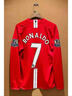 復古球衣0708曼聯(lián)紅魔夏季短袖長(cháng)袖聯(lián)賽足球套裝7號c羅球衣足球服 長(cháng)袖套裝定制7號C羅+英超臂章 M 曬單實(shí)拍圖