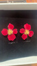 Qlady新年紅色花朵耳釘女2025年氣質(zhì)高級感銀針耳環(huán)輕奢耳飾生日禮物 曬單實(shí)拍圖