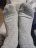 羅蒙（ROMON）襪子男士100%純棉襪秋冬季10A抗菌防臭襪耐磨吸汗商務(wù)中筒襪 曬單實(shí)拍圖