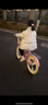 鳳凰兒童自行車(chē)女孩中大童初學(xué)輔助輪單車(chē)小學(xué)生童車(chē)男孩折疊腳踏單車(chē) 粉色一體輪 18寸【適合115-150cm】 曬單實(shí)拍圖
