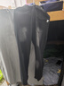 馬克華菲（MARK FAIRWHALE）牛仔褲男士春秋季寬松直筒褲子男潮闊腿休閑褲男褲 黑灰色 L 曬單實(shí)拍圖