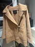 太平鳥(niǎo)2024年冬季中式翻領(lǐng)大衣 駝色 XS 曬單實(shí)拍圖