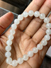 玉緣和田玉白玉圓珠手鏈珠徑約8mm形狀飽滿(mǎn)圓潤送家人長(cháng)輩揚州玉器廠(chǎng) 曬單實(shí)拍圖