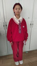莞町初中生12-15歲女孩本命年衣服紅色套裝馬年新年戰袍2026新款女童 拼接衛衣+加絨直筒褲 加絨 （無(wú)配飾） 170 曬單實(shí)拍圖