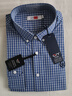 金利來(lái)襯衫男長(cháng)袖全棉透氣舒適基礎款格子襯衣SLT0060-LH152 藍色 1XL  曬單實(shí)拍圖