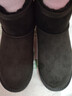 駱駝（CAMEL）雪地靴女百搭舒適暖絨平跟套筒保暖靴 L23W275157 黑色 39  曬單實(shí)拍圖