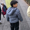 2025年輕薄羽絨棉男童女童棉衣羽絨棉服服冬裝中小童秋冬外套連帽 淺灰色 120 曬單實(shí)拍圖