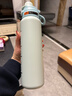 樂(lè )扣樂(lè )扣吸管保溫杯成人大容量1000ml水杯直飲杯316不銹鋼雙飲杯子熱水瓶 曬單實(shí)拍圖