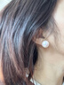 DAISY DREAM施家珍珠耳釘女無(wú)耳洞蚊香盤(pán)耳夾絕美復古大珍珠耳環(huán)高級感耳飾品 【10mm】施家珍珠耳夾 曬單實(shí)拍圖