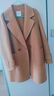 水云間西裝領(lǐng)雙面毛呢大衣外套女士中長(cháng)款純羊毛上衣冬日氛圍感2025 駝色 S 曬單實(shí)拍圖