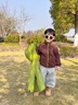 齊齊熊（ciciibear）[三防]齊齊熊寶寶三合一沖鋒外套男童秋冬裝新款兒童保暖上衣 活力綠-三合一 100 曬單實(shí)拍圖