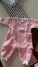 貝瑞加（Babyprints）嬰兒連體衣秋冬男女寶寶夾棉爬服保暖家居內衣加厚柔軟哈衣 黃73 曬單實(shí)拍圖