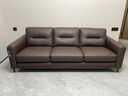 M&D CASA半青皮真皮沙發(fā)客廳2025新款三人位直排中古風(fēng)沙發(fā)MD沙發(fā)TONO 凡戴克棕|半青皮 三人位 227cm 曬單實(shí)拍圖