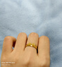 六福珠寶黃金戒指蝴蝶結光影金手工編織實(shí)心足金禮物 計價(jià) 13號-約1.32克 曬單實(shí)拍圖