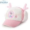 迪士尼艾莎公主兒童帽子秋冬季女童帽子寶寶護耳帽加絨棒球帽女孩保暖帽 曬單實(shí)拍圖