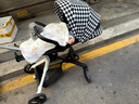虎貝爾遛娃神器0~6歲便攜可折疊雙向高景觀(guān)可坐可躺嬰兒車(chē)溜娃神器 城市漫步遛娃車(chē)-黑白格 曬單實(shí)拍圖