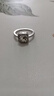 CFKLTD老鳳凰999純銀鉆石戒指女款鉆戒結婚不掉色開(kāi)口可調節輕奢 方形圍鉆1克拉開(kāi)口可調節 曬單實(shí)拍圖