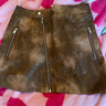 NO ONE ELSE潮酷設計感高腰半身裙女新品秋季個(gè)性百搭短裙子 棕色 M 曬單實(shí)拍圖