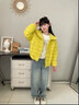 ONEDEW國際品牌兒童羽絨服新款男女童中大童洋氣90白鴨絨連帽排骨外套 黃色【國際倉發(fā)貨+禮盒包裝】 130 cm 建議身高115-125cm 曬單實(shí)拍圖