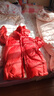 歐姆熊女童羽絨服秋冬季2026新款寶寶冬款白鴨絨中長(cháng)兒童裝外套冬裝米奇 紅色 140 140cm 曬單實(shí)拍圖