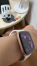 Apple/蘋(píng)果 Watch S11 智能手表GPS款46毫米玫瑰金色鋁金屬表殼淡桃粉色運動(dòng)型表帶S/M MEVT4CH/B 曬單實(shí)拍圖