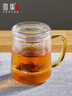 雅集茶具耐熱玻璃過(guò)濾加厚茶杯玻璃水杯錘紋玻璃杯茶水分離杯泡茶杯子 曬單實(shí)拍圖