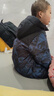 波司登（BOSIDENG）25款羽絨服男女兒童中長(cháng)款5A抗菌親子新年紅連帽外套T250246130Q 冰川熊藍9CR8 165 /84A 約155-165cm 54kg 曬單實(shí)拍圖