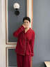 魅卿情侶睡衣春秋冬款純棉長(cháng)袖和服孕婦大碼胖mm紅色新婚結婚套裝新款 S1807女 【禮盒包裝】 2XL 【女推薦140-160斤】 曬單實(shí)拍圖