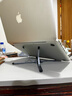 PD筆記本電腦支架鋁合金便攜折疊手機平板支架通用懸空增高架Apple蘋(píng)果Mac聯(lián)想華為手機支架散熱器 深空灰-筆記本手機平板3合1鋁合金支架 曬單實(shí)拍圖