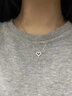 蒂瑞珂愛心莫桑鉆石項鏈女925銀紀念日送女友老婆生日新年禮物輕奢項鏈 心動項鏈【配證書+燈光禮盒】 曬單實拍圖