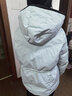 鴨鴨【大師剪裁系列】羽絨服女短款2025冬季新款戶(hù)外防寒保暖外套MY 淺藍色 M (160) 曬單實(shí)拍圖
