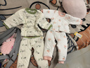 小三月新生嬰兒衣服秋冬棉衣套裝剛初出生寶寶加厚冬季棉衣棉褲分體冬裝 A108-S+A108-K花朵 【夾層絲綿】 66 cm 建議12-16斤 曬單實(shí)拍圖