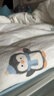 MOEDOOBIE兒童全棉被套純棉雙層紗A類(lèi)母嬰級寶寶卡通幼兒園午睡被罩可水洗 企鵝小畫(huà)家【全棉紗布】 120*150【單被套】 曬單實(shí)拍圖