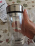 富光玻璃杯雙層 帶茶隔高硼硅玻璃水杯 茶水分離車(chē)載泡茶杯子男400ml 曬單實(shí)拍圖