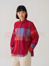 MUJI女式法蘭絨襯衫領(lǐng)寬版長(cháng)袖襯衫女士格子襯衣外套25年冬季女裝 紅色格紋 M （160/84A） 曬單實(shí)拍圖