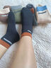 夢(mèng)特嬌襪子男冬季100%純棉加厚7A抗菌防臭保暖棉襪抗寒中長(cháng)筒毛圈襪5雙 曬單實(shí)拍圖
