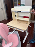 愛(ài)果樂(lè )（IGROW）學(xué)而不凡兒童學(xué)習桌椅寫(xiě)字桌實(shí)木書(shū)桌兒童書(shū)桌套裝 E7 0.8m 單桌+萌學(xué)椅2.0粉+國AA護眼燈 聯(lián)系客服領(lǐng)新品專(zhuān)屬權益 曬單實(shí)拍圖