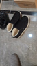 3514保暖羊毛布鞋老人鞋套腳款男士爸爸鞋冬季加厚棉鞋 黑色 41  曬單實(shí)拍圖