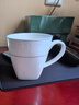 華光國瓷 辦公水杯馬克杯早餐禮盒裝 純白簡(jiǎn)約骨瓷咖啡杯 爾雅東方 爾雅東方1個(gè)200ml 曬單實(shí)拍圖