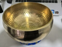 梵木果【麟紋缽】尼泊爾半手工頌缽音療佛音黃銅碗瑜伽采耳居家冥想靜心 金色中款-15cm+標準三件套 曬單實(shí)拍圖
