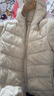 笛莎（DEESHA）童裝女童2025秋冬短款三防輕薄羽絨服外套 卡其色 170 曬單實(shí)拍圖