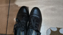 紅蜻蜓秋冬真皮正品皮鞋牛皮輕便軟底男士商務(wù)休閑皮鞋WJA33220黑色38 曬單實(shí)拍圖