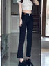 美麗衣櫥（BEAUTIFUL WARDROBE）寬松舒適直筒牛仔褲2026春秋季小個(gè)子女士高腰百搭不貼腿長(cháng)褲 曬單實(shí)拍圖